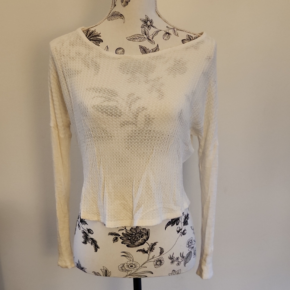 Alya Cream Long Sleeve Women's Top